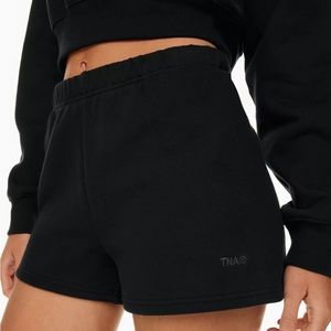 Aritzia TNA Cozy Black Shorts XS